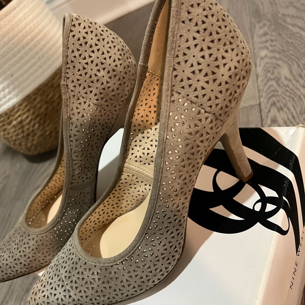 Elegant Beige Women's Heels